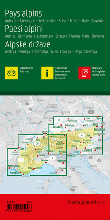 Mapa Kraje Alpejskie 1:500 000