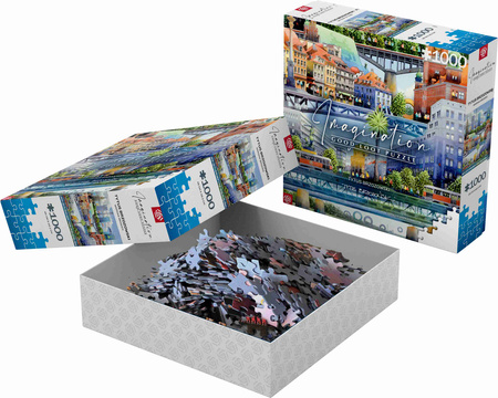 Puzzle 1000 Imagination Tytus Brzozowski Warsaw Bridges Warszawskie mosty