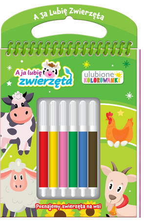 Poznajemy zwierzęta na wsi. A ja lubię zwierzęta. Ulubione kolorowanki