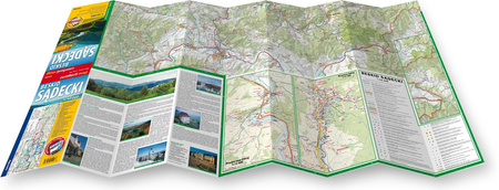 Beskid Sądecki mapa turystyczna 1:50 000 laminat 2024