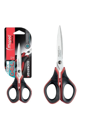 Nożyczki symetryczne Advanced Gel Maped 17 cm blister