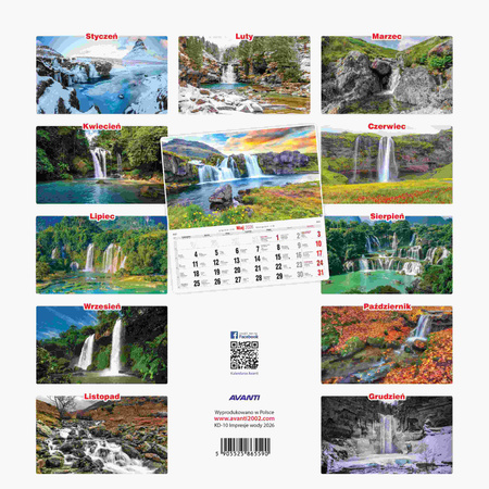 Kalendarz 2026 Impresje wody KD-10