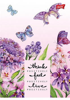 Paczka Zeszyt A5 32k kratka positivity mix pakiet 15 sztuk