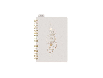 Kołozeszyt A6 z gumką 80k.linia kremowy