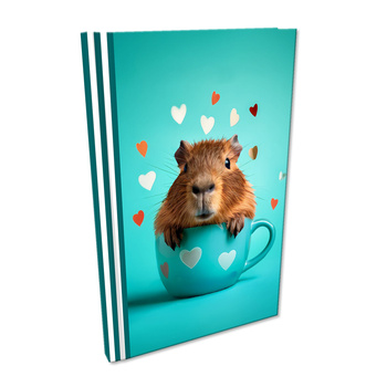 Notes A5 kratka Soft Touch Capybara