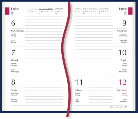 Terminarz 2026 Koliber tygodniowy 01