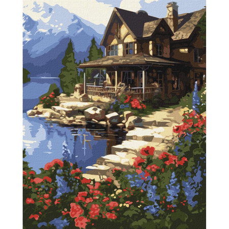 Malowanie po numerach IDEYKA 40x50cm Domek nad morzem