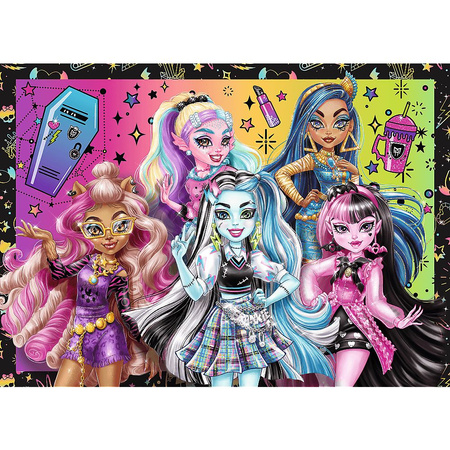 Puzzle 4w1 Elektryzujący dzień Monster High 34655