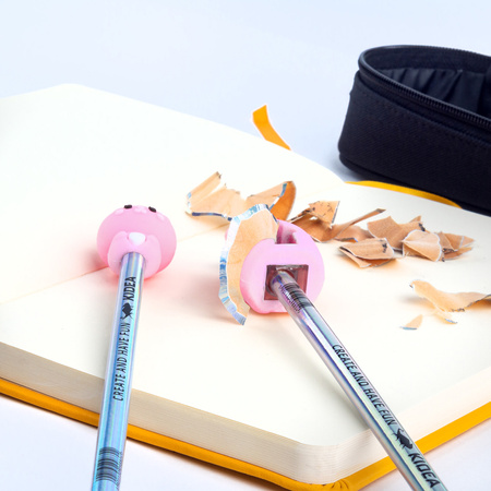 Zestaw 2 ołówki i temperówka Króliczek Kidea