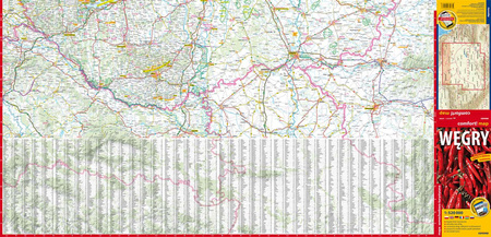 Węgry mapa samochodowa 1:520 000 laminat 2024