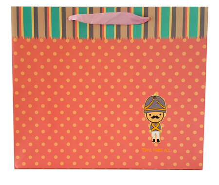 Torebki prezentowe kropki JP4001B matowe 12 sztuk