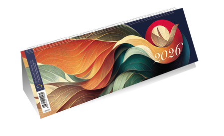 Kalendarz 2026 ze spiralką 1/2 formatu A4 poziomy