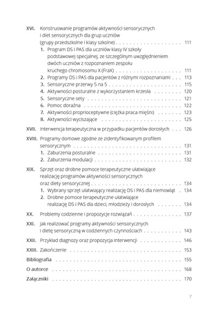 Codzienne programy aktywności sensorycznych (PAS) w ramach diety sensorycznej
