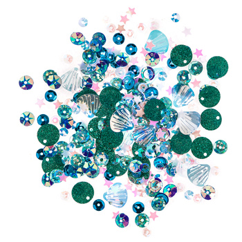 Cekiny opalizujące sea 15g mix