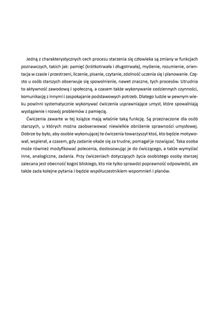Demencja? To nie dla mnie! Poziom trudny Ćwiczenia percepcji i pamięci dla osób w podeszłym wieku