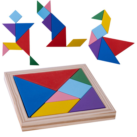 Układanka drewniana tangram