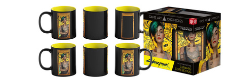 Kubek 450ml Game Art Chronicles Cyberpunk 2077 Judy &Gustaw Klimt Mug