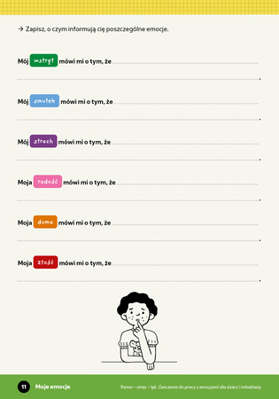Trema Stres Lęk ćwiczenia do pracy z emocjami dla dzieci i młodzieży