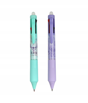 Długopis wymazywalny automatyczny 4-kolorowy Stitch pastel 1szt.mix