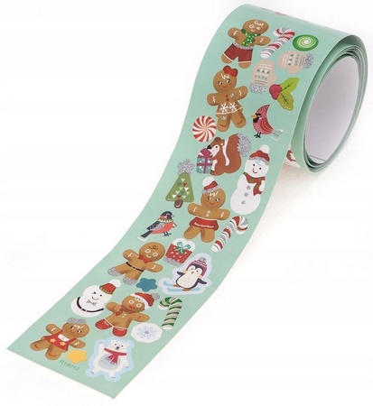 Naklejki na rolce Pierniczki 190szt.