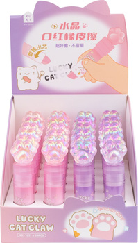 Display Gumka do ołówka wykręcana Lucky Cat Claw 24 szt.