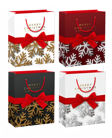 Torebki prezentowe BN 12 sztuk mix wzorów JYWK 1016 XL