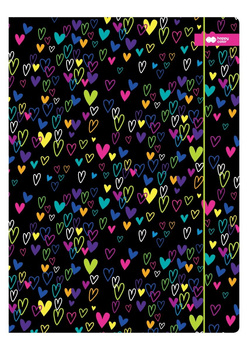 Teczka A4 My Love czarna Happy Color