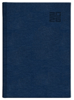 Kalendarz 2026 A5 dzienny Alumnium Standard granat