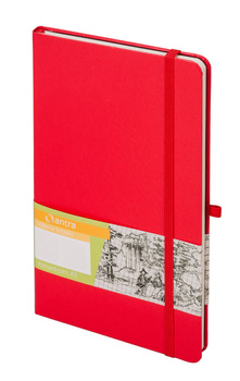 Notes romantyzm A5 kropki czerwony