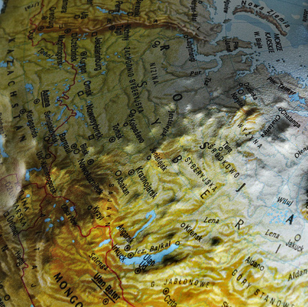 Globus 300 plastyczny podświetlany Frost relief