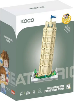 Klocki KOCO Wieża w Pizie 548 elementów