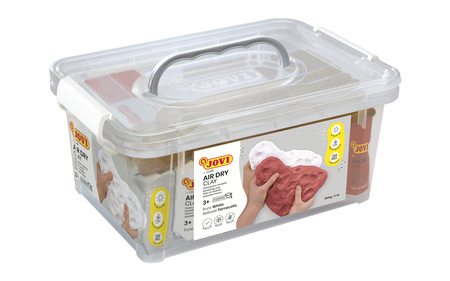 Glina modelarska samoutwardzalna 7 szt. zestaw ze szpatułkami w kuferku