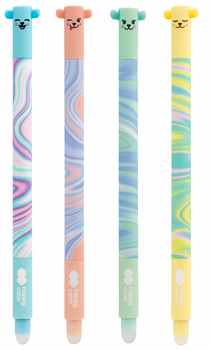 Paczka Długopis wymazywalny Pastel Twist Uszaki 0.5mm niebieski Happy Color 12 szt.
