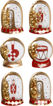 Naklejki shaker gold Nutracker 6szt. 1 arkusz edycja limitowana