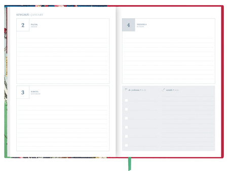 Kalendarz 2026 tygodniowy Sztuka planowania Japonka