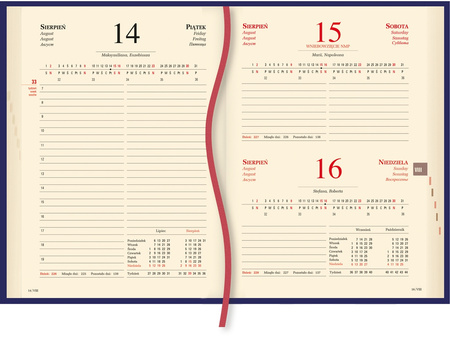 Terminarz 2026 Menadżera A5 dzienny ciemna zieleń