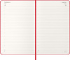Kalendarz 2026 12M Moleskine L twarda oprawa dzienny Scarlet Red 13x21cm
