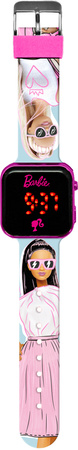 Zegarek LED z kalendarzem Barbie BB00033