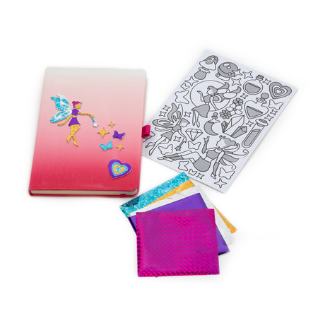 Metaliczne naklejki zestaw kreatywny Wróżki