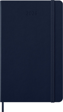 Kalendarz 2026 12M Moleskine L tygodniowy twarda oprawa Sapphire Blue 13x21cm