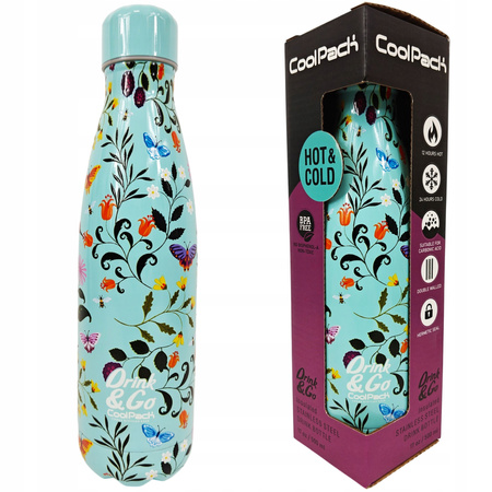 Bidon metalowy Coolpack cherry tree