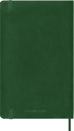 Kalendarz 2026 12M Moleskine L oprawa miękka dzienny Myrtle Green 13x21cm