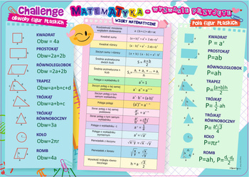 Podkładka na biurko dwustronna B3 Matematyka