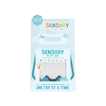 Słoik sensoryczny do napełnienia wodą niebieski