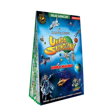 System Słoneczny Droga Mleczna mapa dla dzieci PL XXL laminat