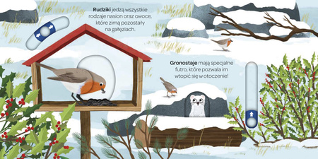 Na śniegu. Młodzi przyrodnicy