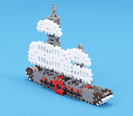 Klocki konstrukcyjne mini konstruktor Expert 501 elementów