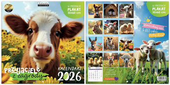 Kalendarz 2026 classic Przyjaciele z zagrody