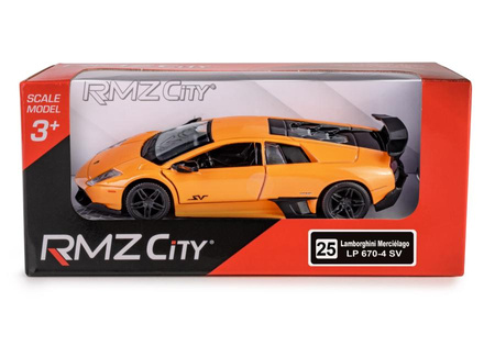 RMZ City Lamborghini Murcielago LP670-4 SV pomarańczowy w skali 1:36