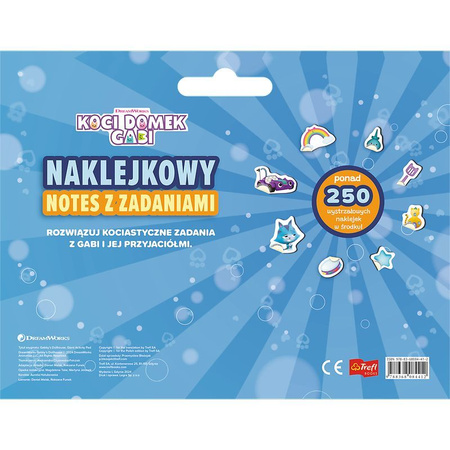 Koci Domek Gabi. Naklejkowy notes z zadaniami